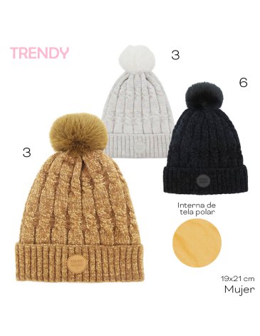 Venta por Mayor y Catalogo Gorro Adulto Trendy