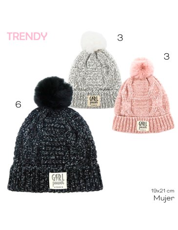 Venta por Mayor y Catalogo Gorro Adulto Trendy