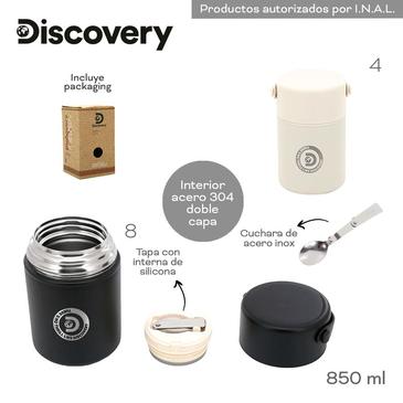 Termo De Alimentos  Con Cuchara Plegable 850ml Discovery