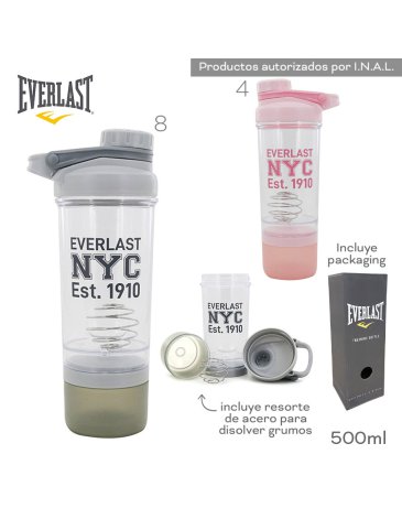 Venta por Mayor y Catalogo Botella Shaker 500ML Everlast