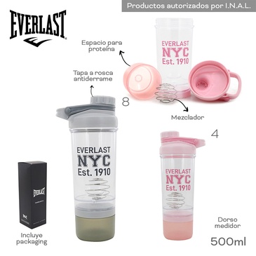 Venta por Mayor y Catalogo Botella Shaker 500ML Everlast