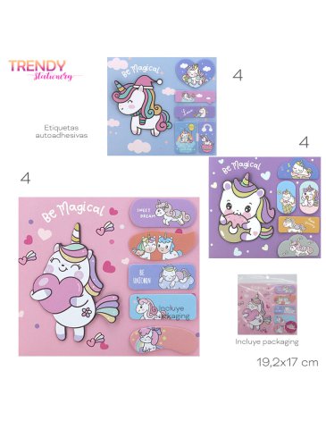 Set de Stickers con Regla   - Trendy