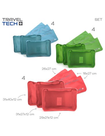 Venta por Mayor y Catalogo Organizador Valijas x 6 unid Travel Tech