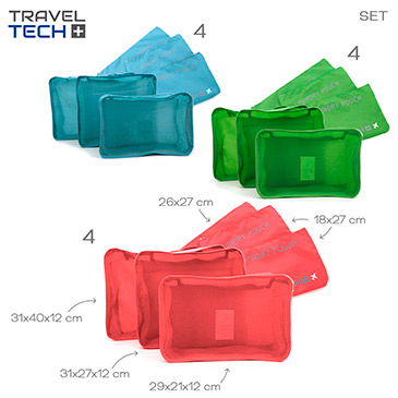 Venta por Mayor y Catalogo Organizador Valijas x 6 unid Travel Tech