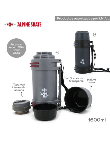 Termo con Vaso 1600ml Alpine Skate