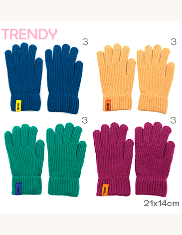 Venta por Mayor y Catalogo Guante Adulto Trendy