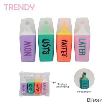 Venta por Mayor y Catalogo Resaltador Trendy
