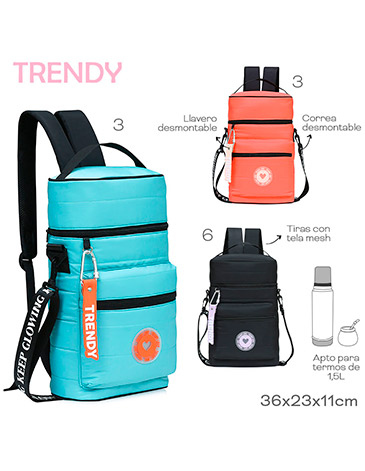 Venta por Mayor y Catalogo Bolso / Mochila Matera  Trendy