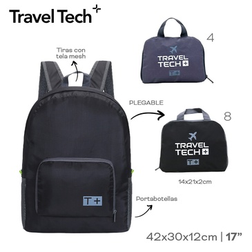 Mochila Plegable De Viaje  Travel Tech