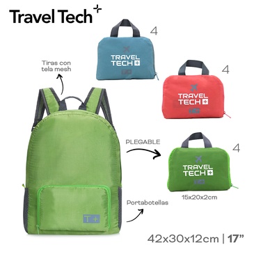 Venta por Mayor y Catalogo Mochila Plegable Travel Tech