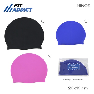 Venta por Mayor y Catalogo Gorro De Natacion  Fit Addict