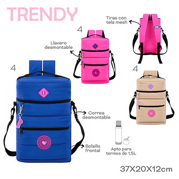 Venta por Mayor y Catalogo Bolso / Mochila Matera Trendy