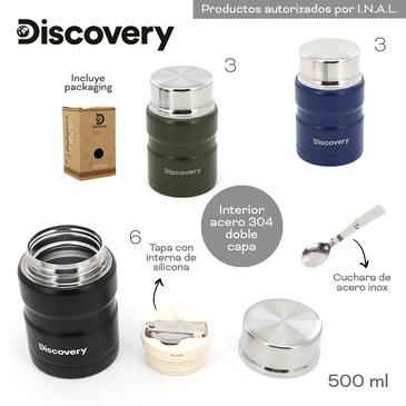 Termo De Alimentos Con Cuchara Plegable 500ml Discovery