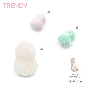 Venta por Mayor y Catalogo Esponja Maquillaje Trendy