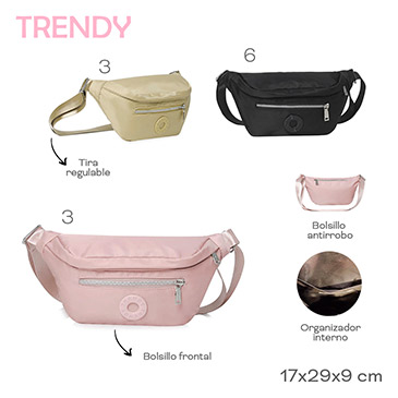 Venta por Mayor y Catalogo Riñonera  Trendy