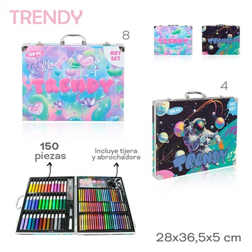 Set De Arte 150 Piezas  Trendy