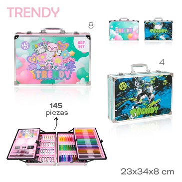 Set De Arte 145 Piezas  Trendy