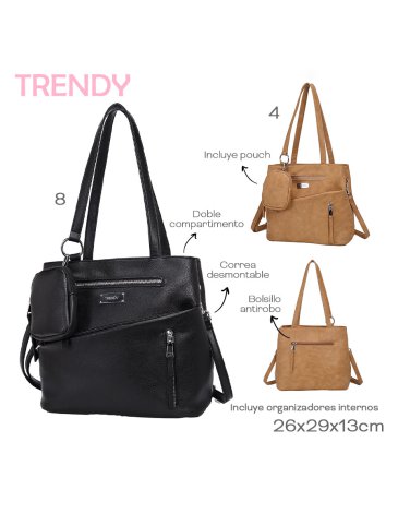 Venta por Mayor y Catalogo Cartera Con Monedero Trendy