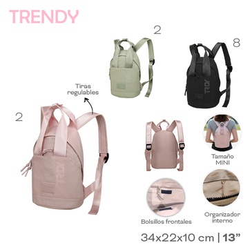 Venta por Mayor y Catalogo Mochila/ Cartera Trendy