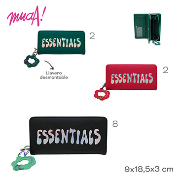 Billetera Con Llavero Muaa