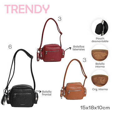 Cartera Con Monedero  Trendy