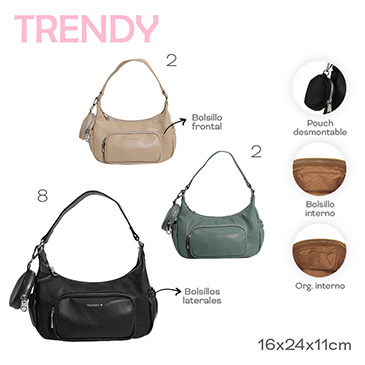 Cartera Con Monedero Trendy