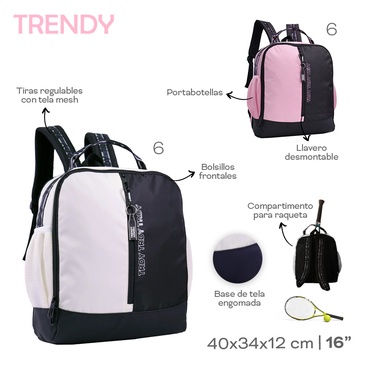 Mochila Tenis/ Paddle Trendy