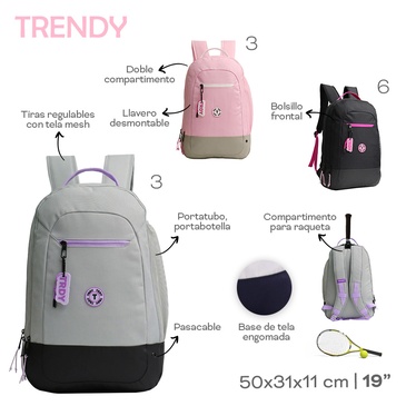 Mochila Tenis/ Paddle Trendy