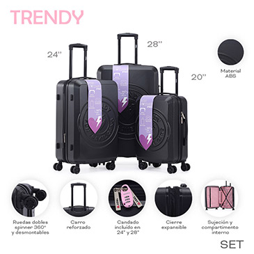 Venta por Mayor y Catalogo Set de Valijas 28 