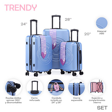 Venta por Mayor y Catalogo Set de Valijas 28 