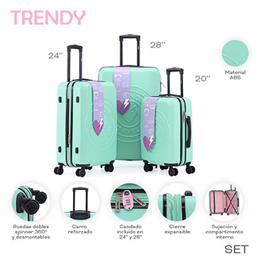 Venta por Mayor y Catalogo Set de Valijas 28 