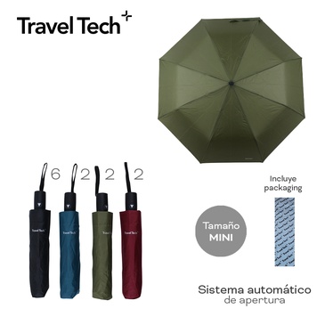 Venta por Mayor y Catalogo Paraguas Automatico Travel Tech