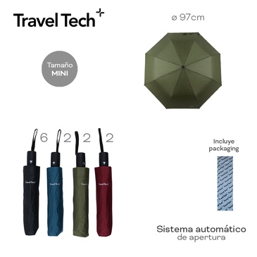Paraguas Automatico Travel Tech