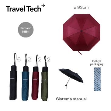 Paraguas Manual Travel Tech