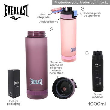 Venta por Mayor y Catalogo Botella 1000ML Everlast