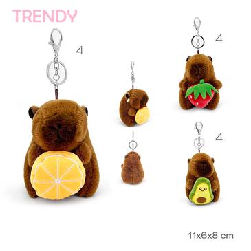 Llavero De Peluche  Capibara  Trendy