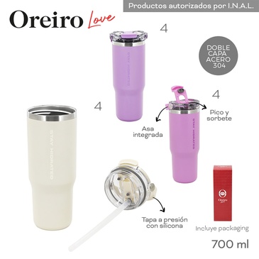 Venta por Mayor y Catalogo Vaso Termico 700ML Las Oreiro