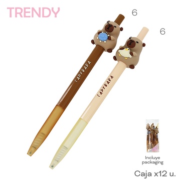 Venta por Mayor y Catalogo Lapiceras x 12 Uni. Trendy