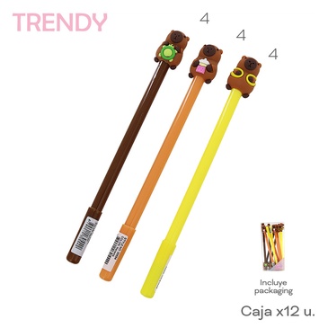 Venta por Mayor y Catalogo Lapiceras x 12 Uni. Trendy