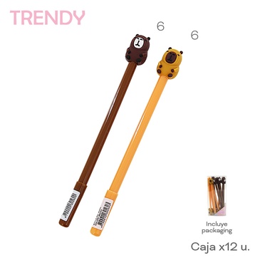 Venta por Mayor y Catalogo Lapiceras x 12 Uni. Trendy