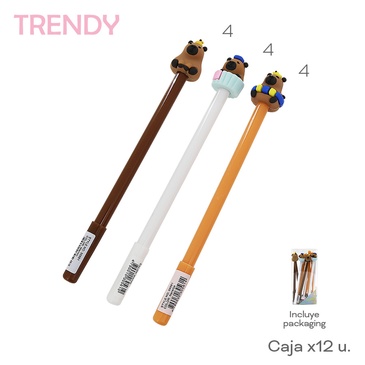 Venta por Mayor y Catalogo Lapiceras x 12 Uni. Trendy