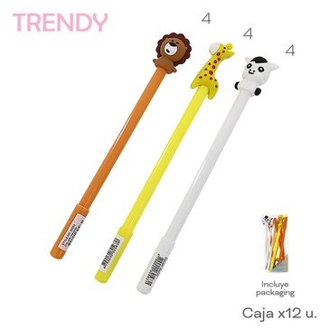 Venta por Mayor y Catalogo Lapiceras x 12 Uni. Trendy