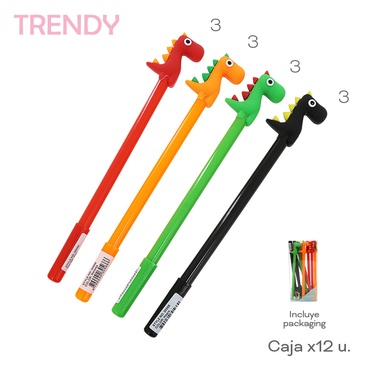 Venta por Mayor y Catalogo Lapiceras x 12 Uni.  Trendy