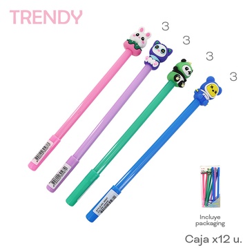 Venta por Mayor y Catalogo Lapiceras x 12 Uni. Trendy