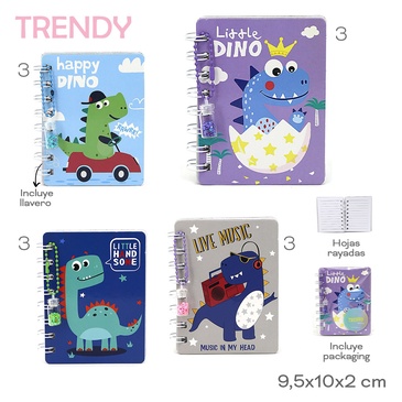 Venta por Mayor y Catalogo Cuaderno + Llavero Trendy