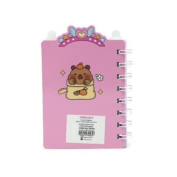 Cuaderno + Personaje Con Relieve - Trendy