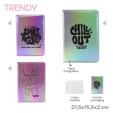 Venta por Mayor y Catalogo Cuaderno Trendy