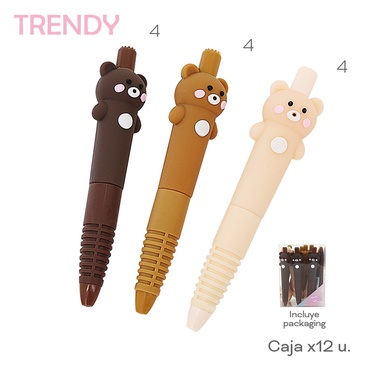 Lapiceras x 12 Uni. Trendy