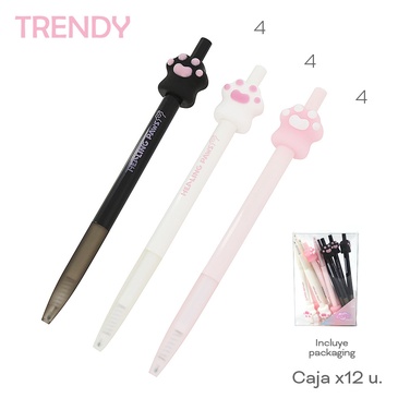 Lapiceras x 12 Uni. Trendy