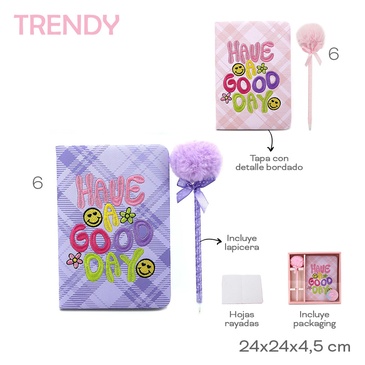 Venta por Mayor y Catalogo Anotador + Birome Trendy